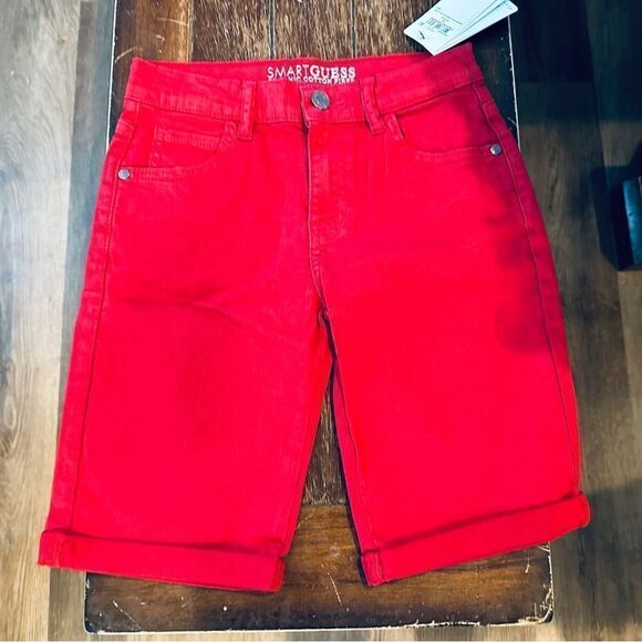 GUESS Boys' Big Organic Stretch Bull Denim 5 Pocket Short - Picture 1 of 6